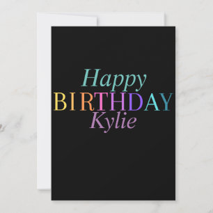 Colourful Fun Happy Birthday Women’s Holiday Card