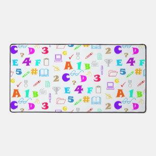 Colourful, Fun & Inspirational Kids Learning Schoo Desk Mat