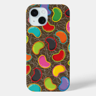 Colourful Fun Jelly Beans Pop Retro Candy Pattern  iPhone 15 Case
