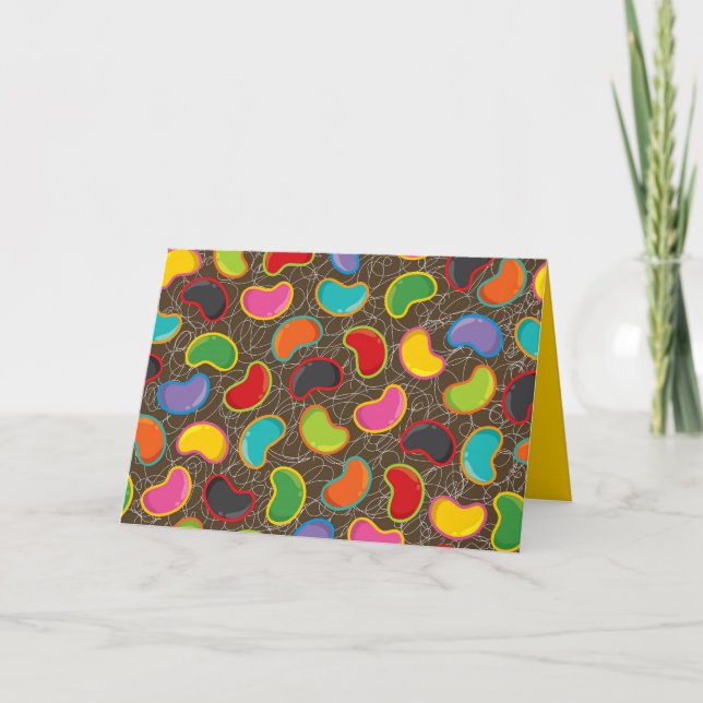 Colourful & Fun Jellybean Pop Madness Retro Candy Card (Front)