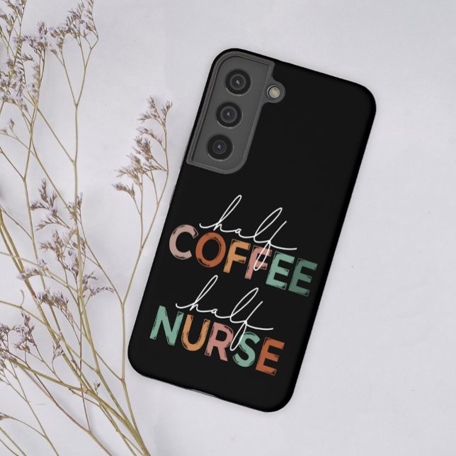 Colourful Fun Medical Half Coffee Half Nurse Samsung Galaxy S22 Case (Creator Uploaded)