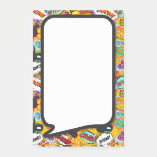 Colourful Fun Modern Comic Book Speech Bubble Post-it Notes