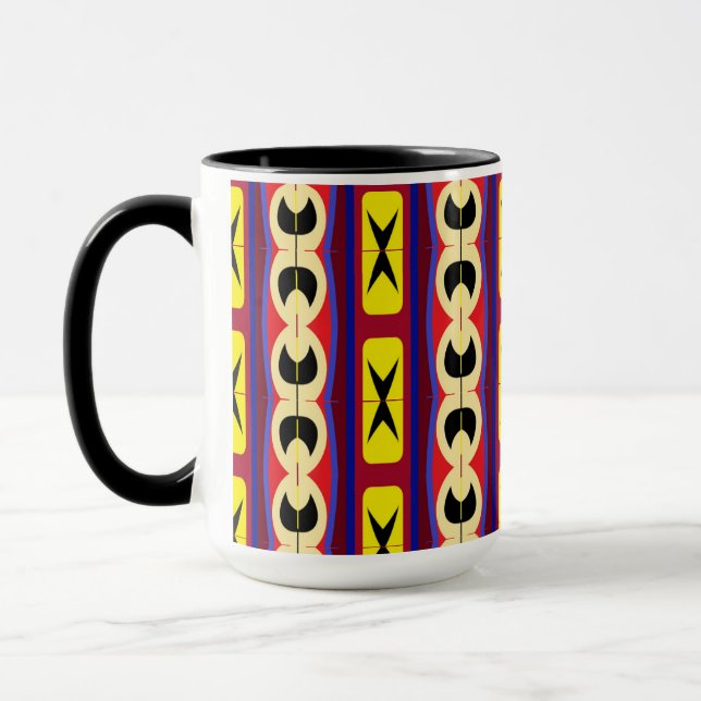 Colourful fun Pattern Mug (Left)