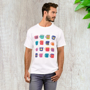 Colourful Fun Patterned Coffee Mug Set T-Shirt