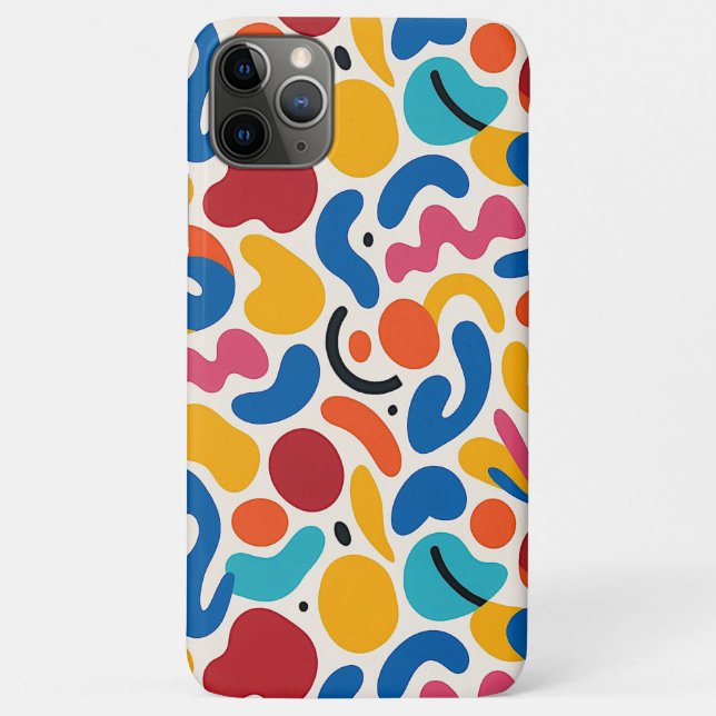 Colourful Funky Amorphous Shapes Art Pattern Case-Mate iPhone Case (Back)