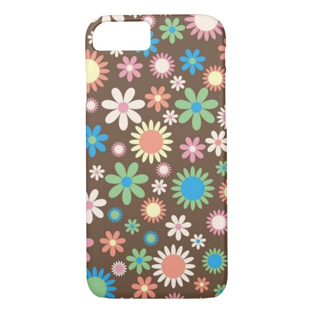 Colourful Funky Floral Design Case-Mate iPhone Case (Back)