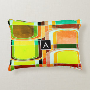Colourful Funky Retro Inspired Decorative Cushion