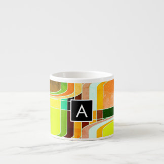 Colourful Funky Retro Inspired Espresso Cup