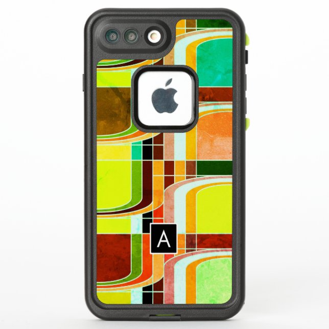 Colourful Funky Retro Inspired LifeProof iPhone Case (Back)