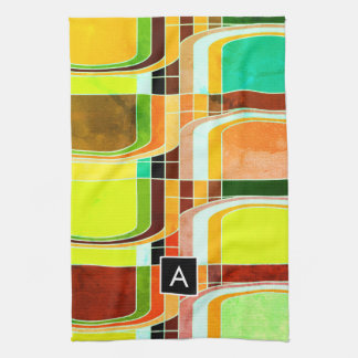 Colourful Funky Retro Inspired Tea Towel