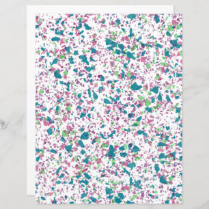 Colourful Funky Terrazzo Art Scrapbook Paper