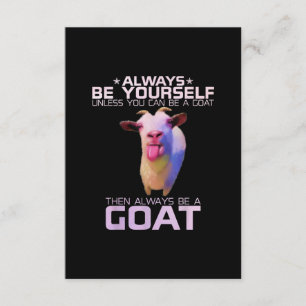 Colourful Funny Goat Gift Enclosure Card