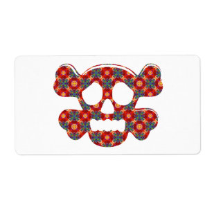 Colourful funny skull