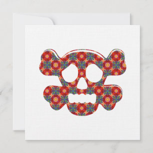 Colourful funny skull