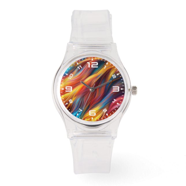Colourful Fur Texture Background-68454 Watch (Front)