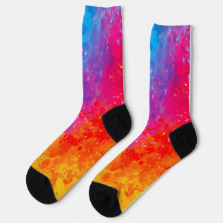 Colourful Galaxy Design Socks