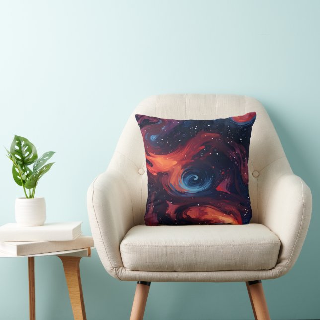 Colourful Galaxy Pattern Cushion (Chair)