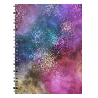 Colourful Galaxy Pattern Notebook