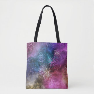 Colourful Galaxy Pattern Tote Bag