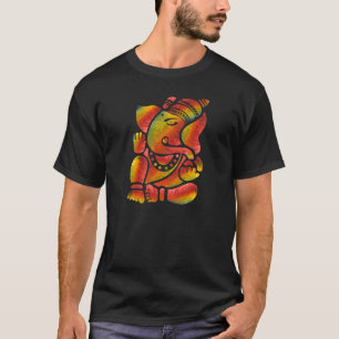 Colourful Ganesha Painting T-Shirt