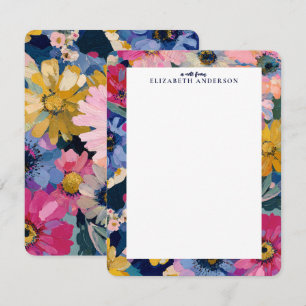 Colourful Garden Botanical Floral Card