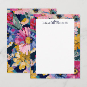 Colourful Garden Botanical Floral Card