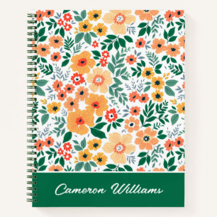 Colourful Garden Bouquet Pattern Notebook
