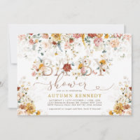 Colourful Garden Flowers Gender Neutral Baby Showe