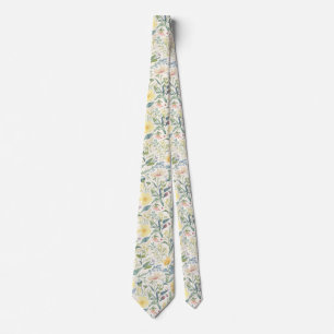 Colourful Garden Flowers Wildflower Spring Meadow Tie