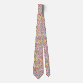 Colourful Garden Flowers Wildflower Spring Meadow Tie