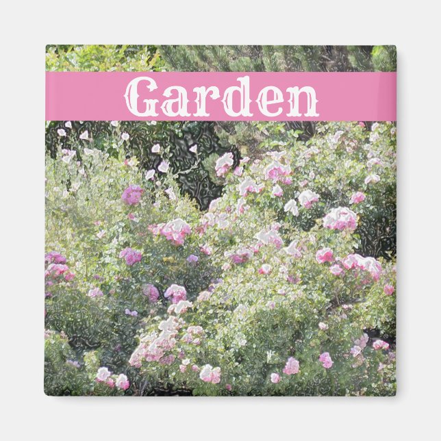 Colourful Garden Magnet (Front)
