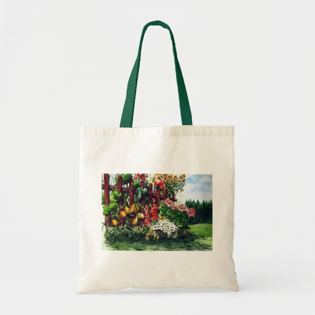 Colourful Garden Tote Bag (Front)