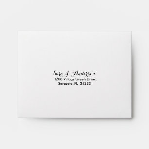 Colourful Garden Watercolor Floral Pre-Addressed Envelope