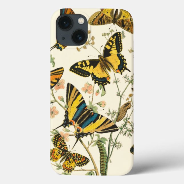 Colourful Gathering of Butterflies and Case-Mate iPhone Case (Back)
