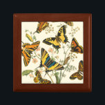 Colourful Gathering of Butterflies and Caterpillar Gift Box<br><div class="desc">How much more colourful can you get? This gathering of butterflies and caterpillars pops with pigment,  assaulting the eyes with beauty. Get your print today!</div>