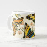 Colourful Gathering of Butterflies and Caterpillar