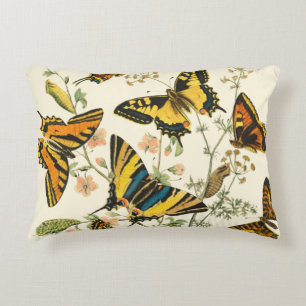 Colourful Gathering of Butterflies and Decorative Cushion