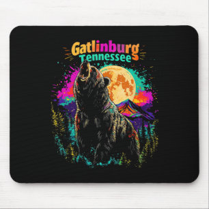 Colourful Gatlinburg Tennessee Mountains Bear Hiki Mouse Pad