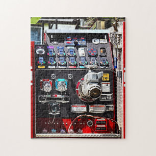 Colourful Gauges on Fire Engine Jigsaw Puzzle