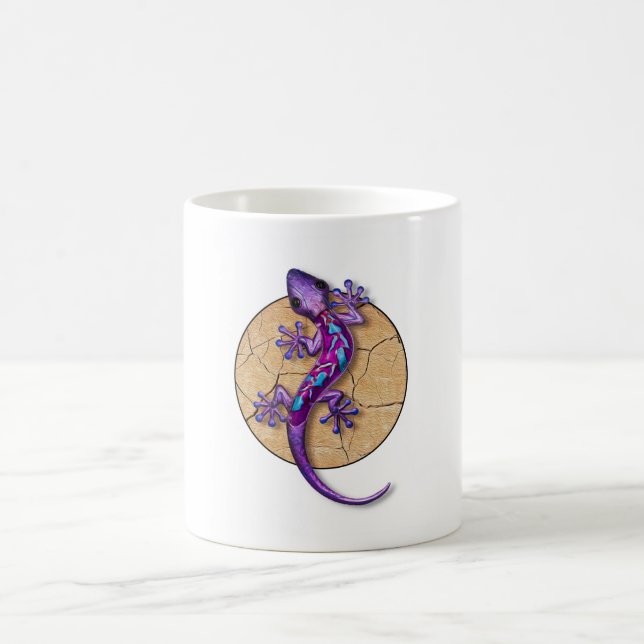 Colourful Gecko Coffee Mug (Center)