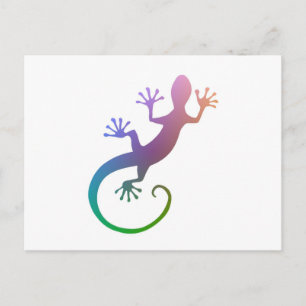 Colourful Gecko Postcard