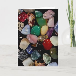 Colourful Gem Stones Card