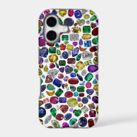 Colourful Gemstone & Diamond Pattern