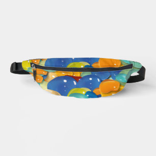 Colourful gemstones bum bags