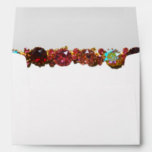 Colourful Gemstones, rubies, diamonds, sapphires Envelope