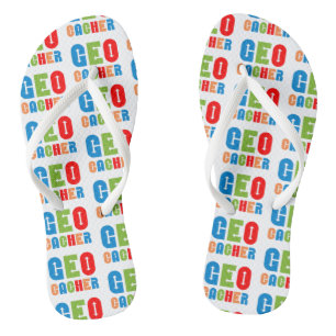 Colourful Geocacher Arrows Jandals