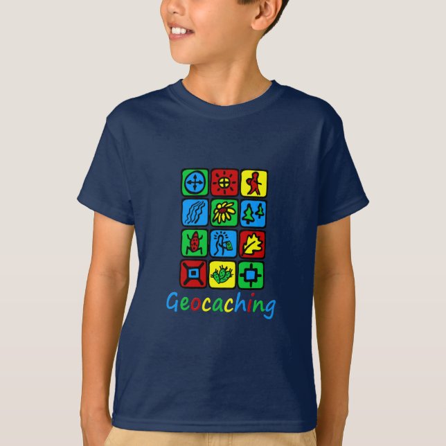 Colourful Geocaching T-Shirt (Front)