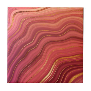 Colourful Geode Style  Ceramic Tile