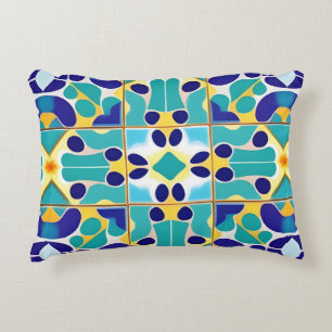 Colourful Geometric Abstract Design Decorative Cushion
