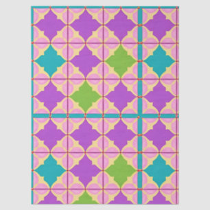 Colourful Geometric Abstract Design Tissue Paper